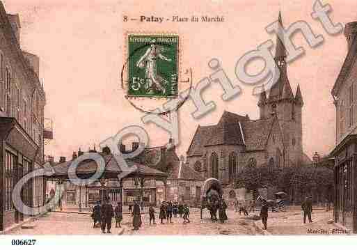 Ville de PATAY, carte postale ancienne