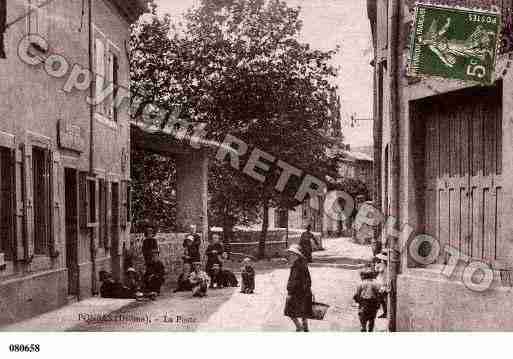 Ville de PONSAS, carte postale ancienne