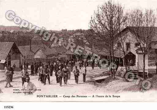 Ville de PONTARLIER, carte postale ancienne