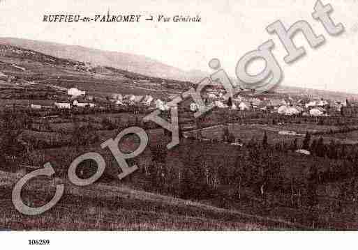 Ville de RUFFIEU, carte postale ancienne