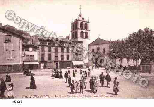 Ville de SAINTCHAMOND, carte postale ancienne