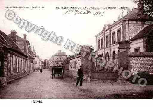 Ville de SAINTCYRDUVAUDREUIL, carte postale ancienne