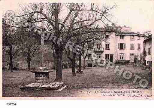 Ville de SAINTDIDIERAUMONTD\'OR, carte postale ancienne