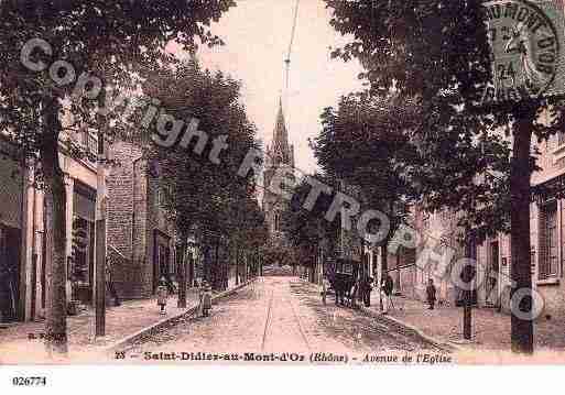 Ville de SAINTDIDIERAUMONTD\'OR, carte postale ancienne