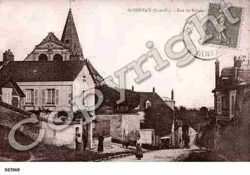 Ville de SAINTGERVAIS, carte postale ancienne