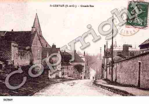 Ville de SAINTGERVAIS, carte postale ancienne