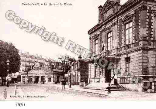 Ville de SAINTMANDE, carte postale ancienne