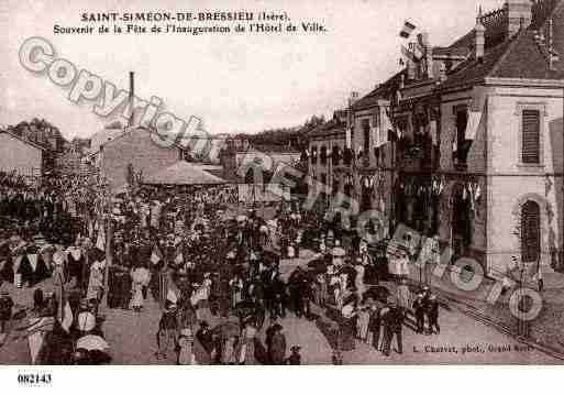 Ville de SAINTSIMEONDEBRESSIEUX, carte postale ancienne