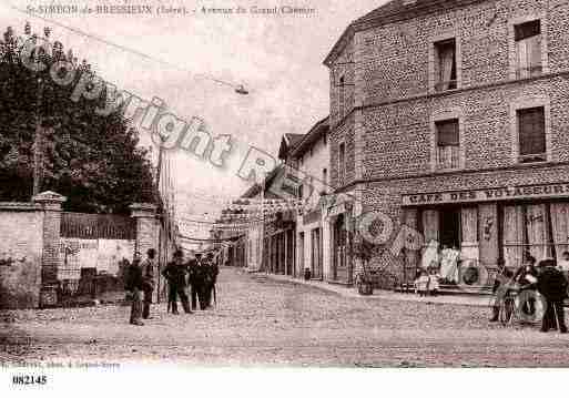 Ville de SAINTSIMEONDEBRESSIEUX, carte postale ancienne