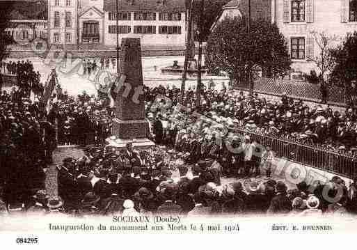 Ville de SOCHAUX, carte postale ancienne