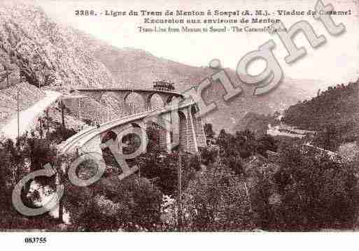 Ville de SOSPEL, carte postale ancienne