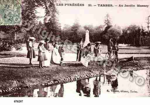 Ville de TARBES, carte postale ancienne