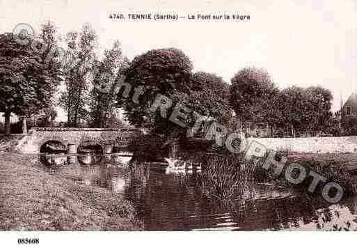 Ville de TENNIE, carte postale ancienne