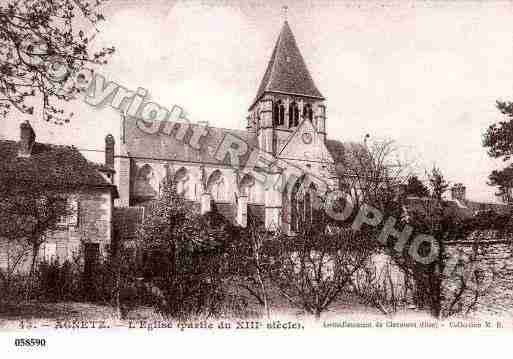 Ville de AGNETZ, carte postale ancienne