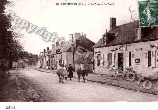 Ville de BANNEGON, carte postale ancienne