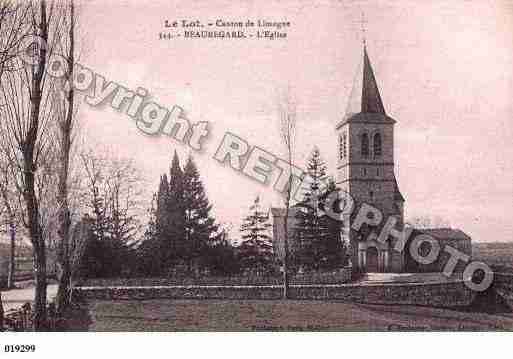 Ville de BEAUREGARD, carte postale ancienne