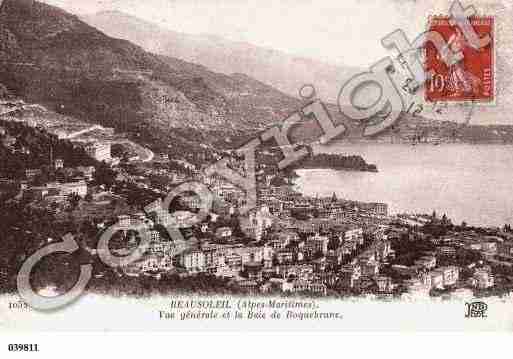 Ville de BEAUSOLEIL, carte postale ancienne