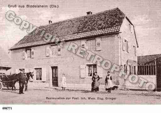 Ville de BLODELSHEIM, carte postale ancienne