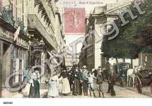 Ville de BREST, carte postale ancienne