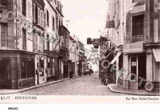 Ville de COUTANCES, carte postale ancienne