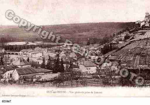 Ville de DUNSURMEUSE, carte postale ancienne