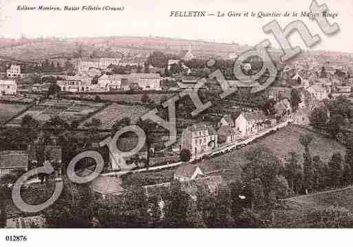 Ville de FELLETIN, carte postale ancienne