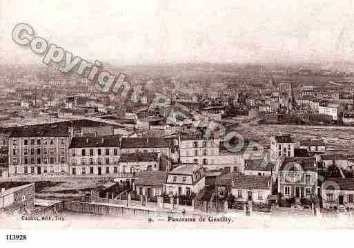 Ville de GENTILLY, carte postale ancienne