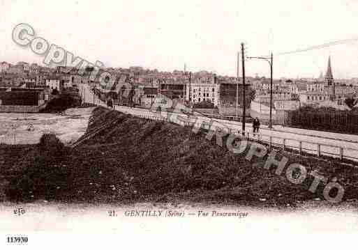 Ville de GENTILLY, carte postale ancienne