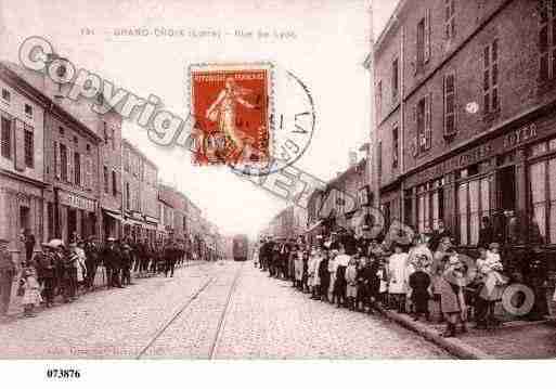 Ville de GRANDCROIX(LA), carte postale ancienne