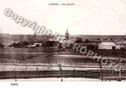 Ville de LANDRES, carte postale ancienne