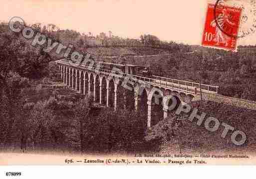 Ville de LANVOLLON, carte postale ancienne