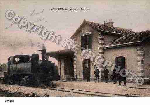 Ville de MANHEULLES, carte postale ancienne