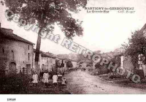 Ville de MARTIGNYLESGERBONVAUX, carte postale ancienne