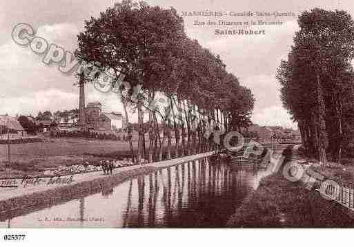 Ville de MASNIERES, carte postale ancienne