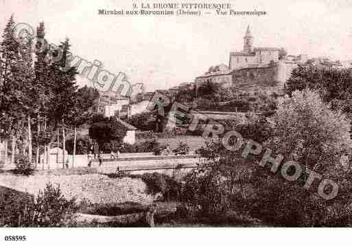 Ville de MIRABELAUXBARONNIES, carte postale ancienne