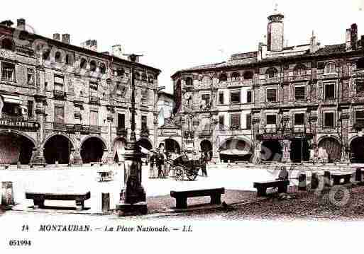 Ville de MONTAUBAN, carte postale ancienne