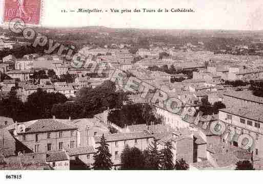 Ville de MONTPELLIER, carte postale ancienne