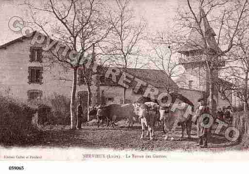 Ville de NERVIEUX, carte postale ancienne