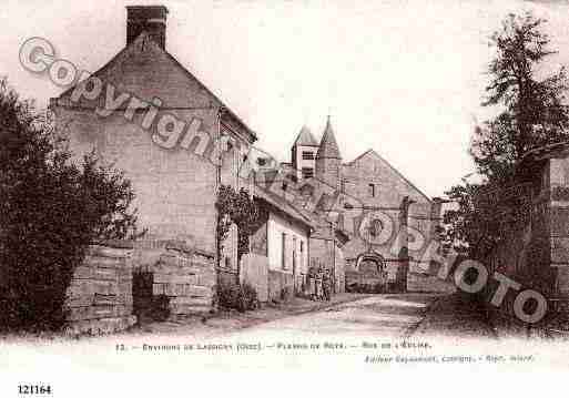 Ville de PLESSISDEROYE, carte postale ancienne