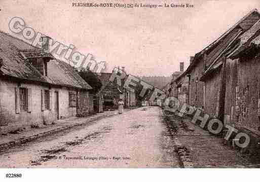 Ville de PLESSISDEROYE, carte postale ancienne