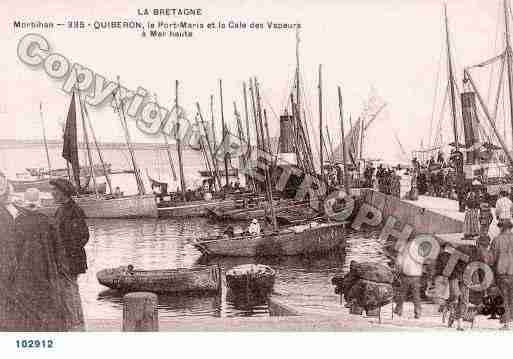 Ville de QUIBERON, carte postale ancienne