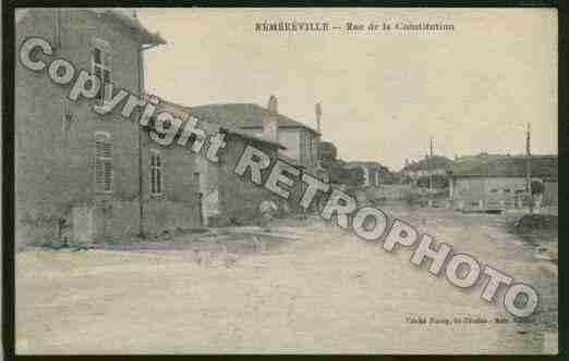 Ville de REMEREVILLE, carte postale ancienne