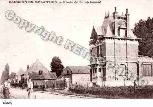 Ville de SAINGHINENMELANTOIS, carte postale ancienne