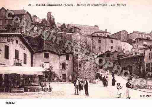 Ville de SAINTCHAMOND, carte postale ancienne