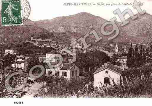 Ville de SOSPEL, carte postale ancienne