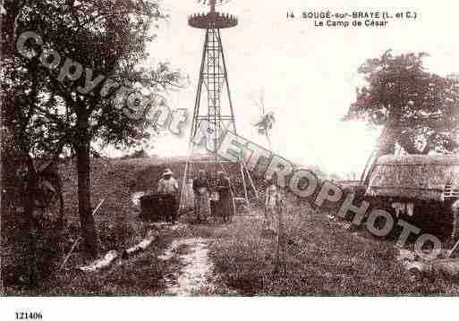 Ville de SOUGE, carte postale ancienne