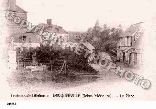 Ville de TRIQUERVILLE, carte postale ancienne