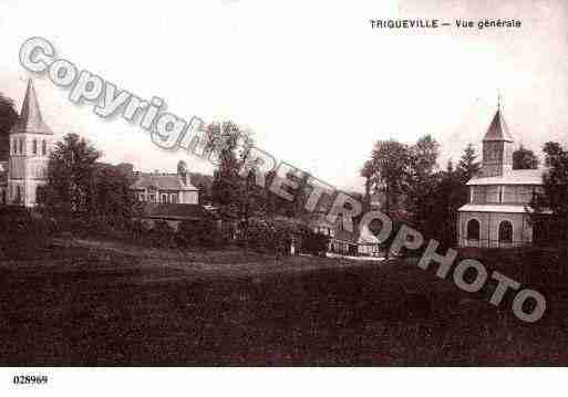 Ville de TRIQUERVILLE, carte postale ancienne