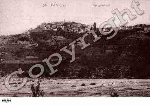 Ville de VALERNES, carte postale ancienne