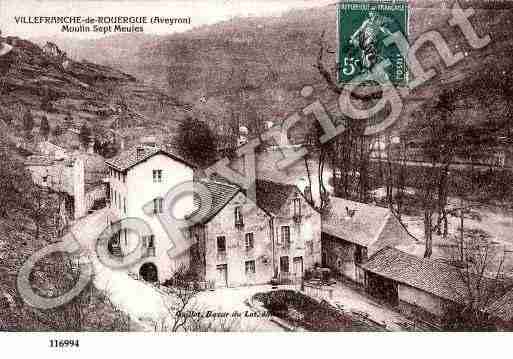 Ville de VILLEFRANCHEDEROUERGUE, carte postale ancienne